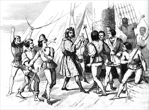 Mutinerie à bord du vaisseau de Christophe Colomb