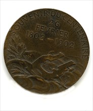 Médaille Victor HUGO (Verso)