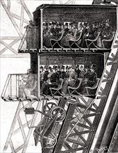 Ascenseurs de la Tour Eiffel en 1889