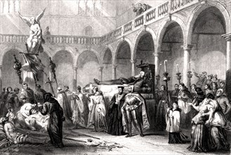 Funérailles du TITIEN à Venise en 1576