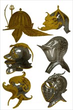 Casques du XIVème siècle- Armurerie