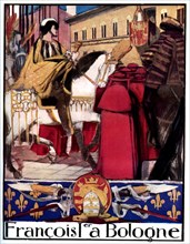 François 1er à Bologne , Italie