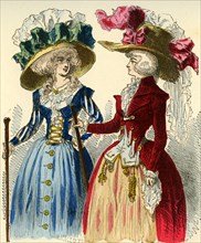 Chapeau bonnette en 1787