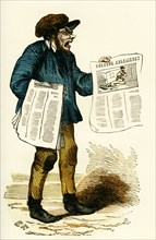 Crieur de journaux ou marchand de crimes-1845