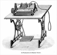 The Graphophone of Charles Sumner Tainter, american engineer and inventor
( 1854-1940 )
