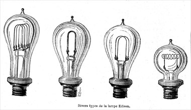 The first bulbs by Thomas Edison.
1869