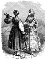 Russie, femmes des monts Valdaiy