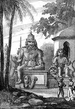 Idols and statues near Pondicherry, India