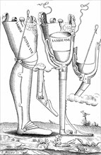 Artificial leg prosthesis