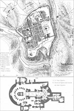 Carte de Jérusalem en 1854