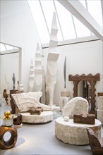 The atelier Constantin Brancusi displayed in his former studio next to centre pompidou in paris