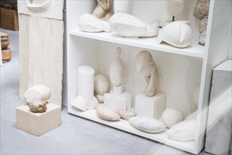 The atelier Constantin Brancusi displayed in his former studio next to centre pompidou in paris