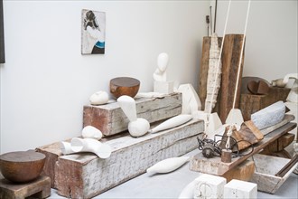 The atelier Constantin Brancusi displayed in his former studio next to centre pompidou in paris