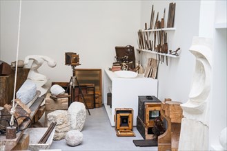 The atelier Constantin Brancusi displayed in his former studio next to centre pompidou in paris