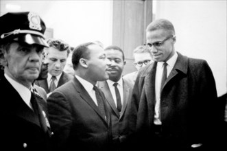 Martin Luther King et Malcolm X