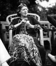 VIRGINIA WOOLF (1882-1941) English novelist at Garsington Manor,Oxford, in 1926