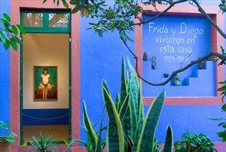 Frida Kahlo Museum in the Coyoacan area of Mexico City