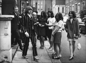 Jun. 06, 1967 - Brian Jones of the Rolling Stones' Faces Drug Charge at West London Court: Brian Jones. the 25-year-old guitarist with the ''Rolling Stones' pop group and Prince Stanislas Klossowski D...