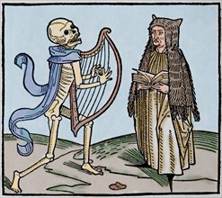 Dance of Death. Allegory of universality of the death.