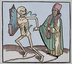 Dance of Death. Allegory of universality of the death.