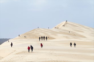 Pyla-sur-Mer, Landes/France; Mar. 27, 2016. The Dune of Pilat is the tallest sand dune in Europe. It is located in La Teste-de-Buch in the Arcachon Ba