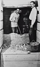 Howard Carter discovered Tutankhamun's tomb in the Valley of the Kings, near Luxor in Egypt in November 1922 here with A C Mace