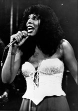 May 19, 1978 - New York, NY, U.S. - Singer DONNA SUMMER performing at the opening of the rival disco to 'Studio 54', 'Xenon' in hopes that it will be just as popular. (Credit Image: Â© KEYSTONE Pictur...