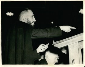 Mar. 03, 1954 - The Abbe Pierre addresses meeting in London The ''modern St. Vincent De Paul''- The famous Abbe Pierre-known in