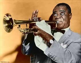 Louis Armstrong restored (color version)