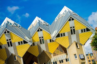 The Cube Houses in Rotterdam near Blaak Station - Netherlands - Kubuswoningen - Houses were designed architect Piet Blom