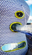 Sleek sinuous honeycomb exterior of Selfridges department store at the Bull Ring shopping centre in Birmingham UK