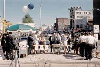 People in Columbus, Georgia awaiting polio vaccination during the earlier days of the National Polio Immunization Program, 1973. In the early 1950's, there were more than 20, 000 cases of polio each y...