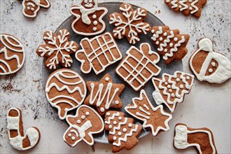 Fresh and tasty Christmas gingerbread cookies