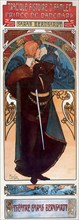 Alphonse Mucha, advertising poster for Hamlet with Sarah Bernhardt, 1904