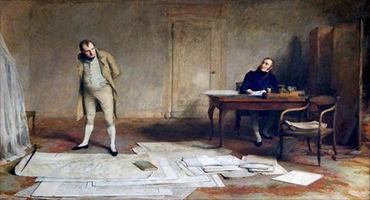 Orchardson  William Quiller - St Helena  1816 - Napoleon Dictating to Count Las Cases the Account of His Campaigns