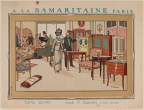 At the Paris Samaritaine. Carpet white. Monday, 11 September [1912] and the following days.