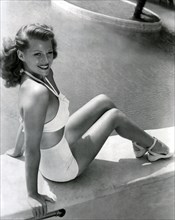 RITA HAYWORTH (1918-1987) American film actress about 1948