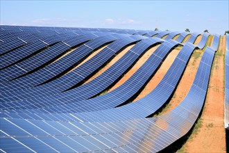 Gigantic solar farm in Provence , Les Mées , France