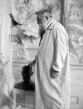 Auguse Rodin. Portrait of the French sculptor Auguste Rodin (François Auguste René Rodin: 1840-1917) by Gertrude Käsebier, 1905.