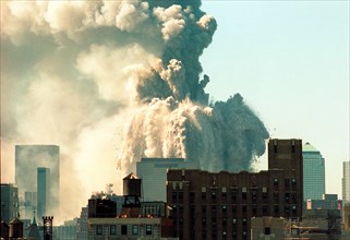 World Trade Center, New York City terrorist attack, September 11, 2001.