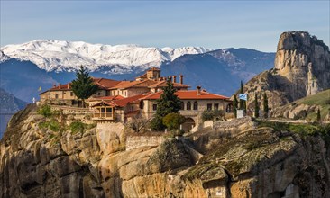 The Great Meteoron Monastery, in the complex of Meteora, Greece.