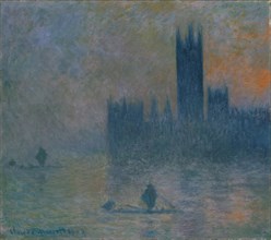 Monet, Londres, le Parlement (Effet de brouillard)