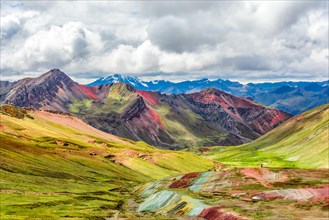 Vinicunca, Montana de Siete Colores or Rainbow Mountain, Pitumarca, Peru