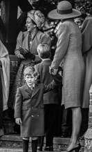 Princess Diana, Prince Harry, Prince William and Princess Margaret at Sandringham