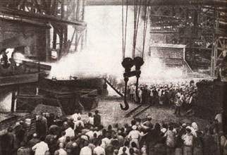The first steel production at the state plant in Yekaterinoslav (Dnipro, Ukraine) on June 25, 1922.