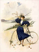 Miss Riverside Drive Out For A Ride, 1896