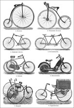 Historical bicycles, 19th century