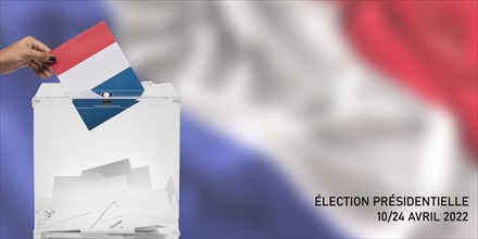 Presidential election France 2022 - Vote of April 10 and 24, 2022 - Banner design