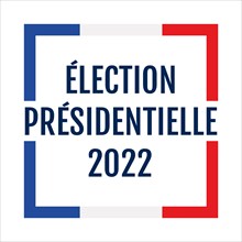 French presidential election in 2022 symbol called election presidentielle 2022 in french language