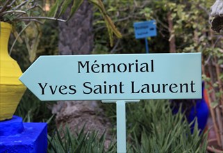 Yves Saint Laurent Memorial in the Majorelle Gardens in Marrakech, Morocco, North Africa